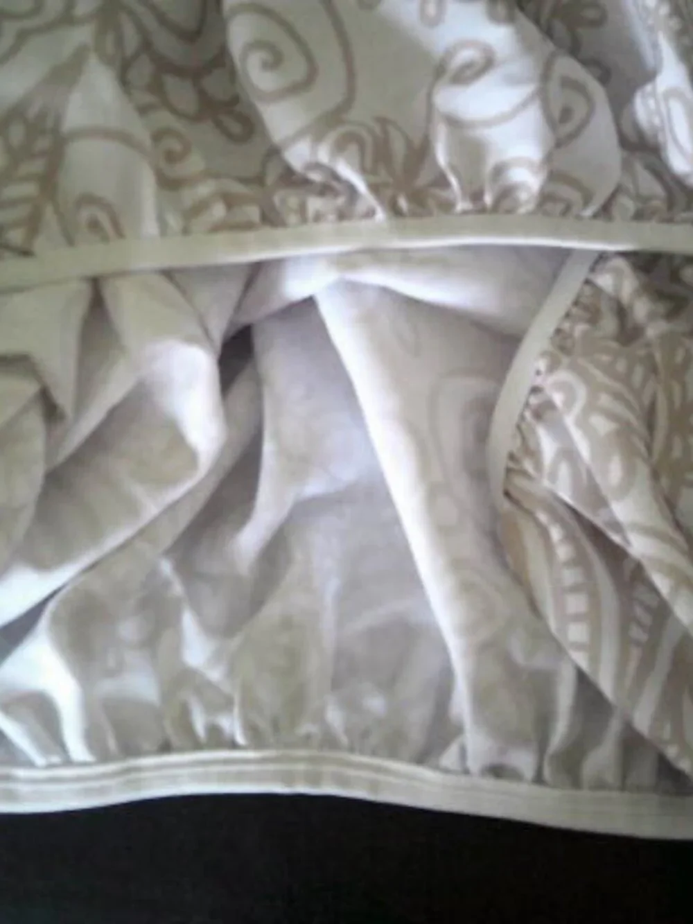NEW BABY FITTED UNISEX CRIB SHEET TAN & WHITE ABSTRACT DESIGN 👶 BEDDING